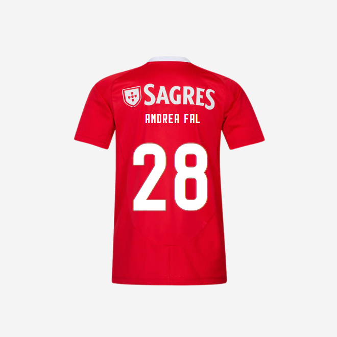 replica sl benfica heimtrikot für jugendliche 2024-2025 – 28 andrea falcÓn Kollektion | Offizielle SL Benfica Trikots