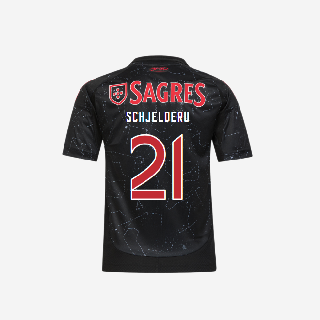 sl benfica auswärtstrikot 2024-2025 kinder – 21 schjelderup Kollektion | Offizielle SL Benfica Trikots