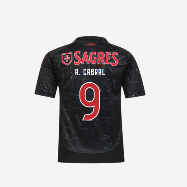sl benfica auswärtstrikot 2024-2025 kinder – 9 a. cabral Kollektion | Offizielle SL Benfica Trikots