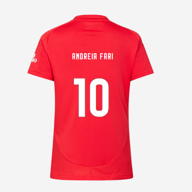 sl benfica damen football heimtrikot 2024-2025 – 10 andreia faria Kollektion | Offizielle SL Benfica Trikots