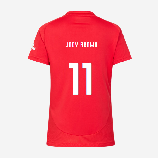 sl benfica damen football heimtrikot 2024-2025 – 11 jody brown Kollektion | Offizielle SL Benfica Trikots