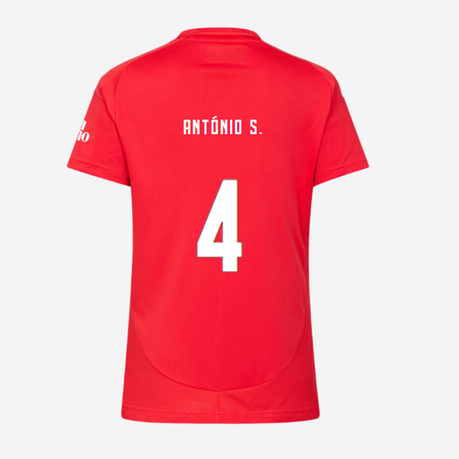 sl benfica damen football heimtrikot 2024-2025 – 4 antÓnio s. Kollektion | Offizielle SL Benfica Trikots