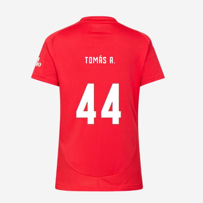sl benfica damen football heimtrikot 2024-2025 – 44 tomÁs a. Kollektion | Offizielle SL Benfica Trikots