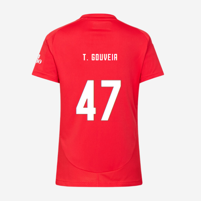 sl benfica damen football heimtrikot 2024-2025 – 47 t. gouveia Kollektion | Offizielle SL Benfica Trikots