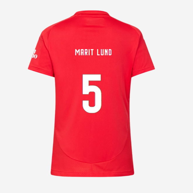 sl benfica damen football heimtrikot 2024-2025 – 5 marit lund Kollektion | Offizielle SL Benfica Trikots