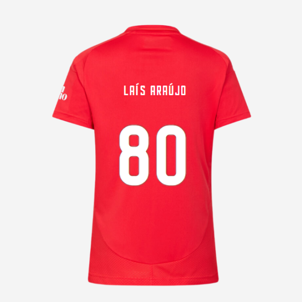 sl benfica damen football heimtrikot 2024-2025 – 80 laÍs araÚjo Kollektion | Offizielle SL Benfica Trikots