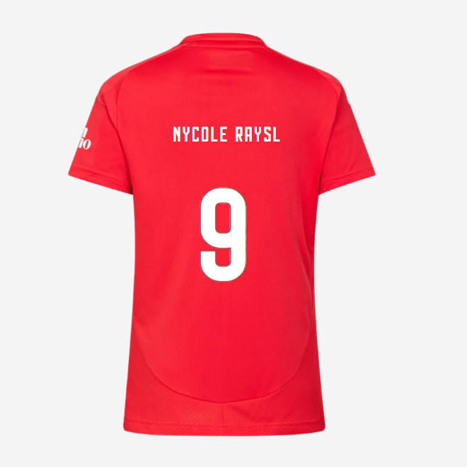 sl benfica damen football heimtrikot 2024-2025 – 9 nycole raysla Kollektion | Offizielle SL Benfica Trikots