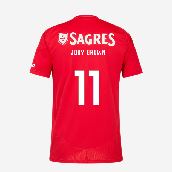 sl benfica heimtrikot 2024-2025 kinder – 11 jody brown Kollektion | Offizielle SL Benfica Trikots