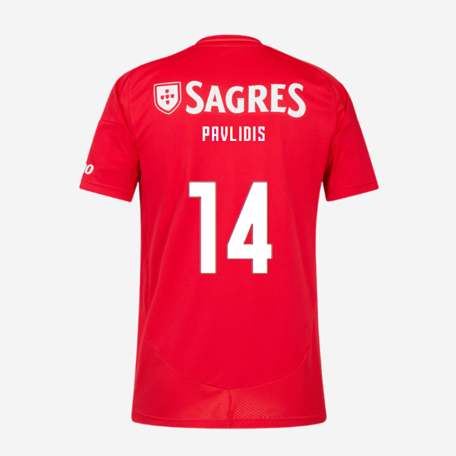 sl benfica heimtrikot 2024-2025 kinder – 14 pavlidis Kollektion | Offizielle SL Benfica Trikots