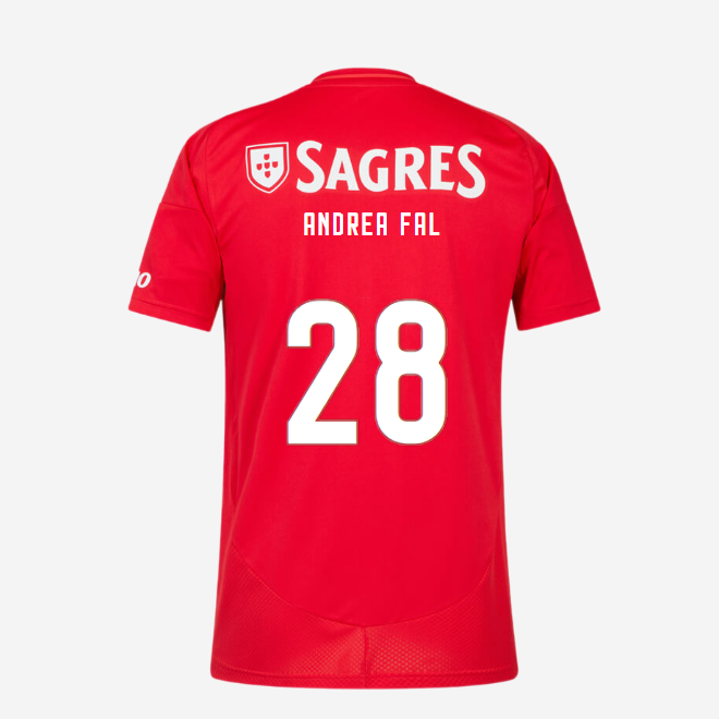 sl benfica heimtrikot 2024-2025 kinder – 28 andrea falcÓn Kollektion | Offizielle SL Benfica Trikots