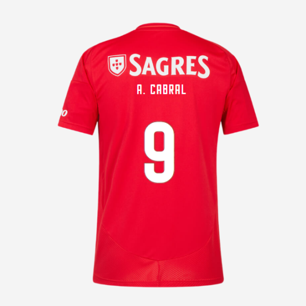 sl benfica heimtrikot 2024-2025 kinder – 9 a. cabral Kollektion | Offizielle SL Benfica Trikots