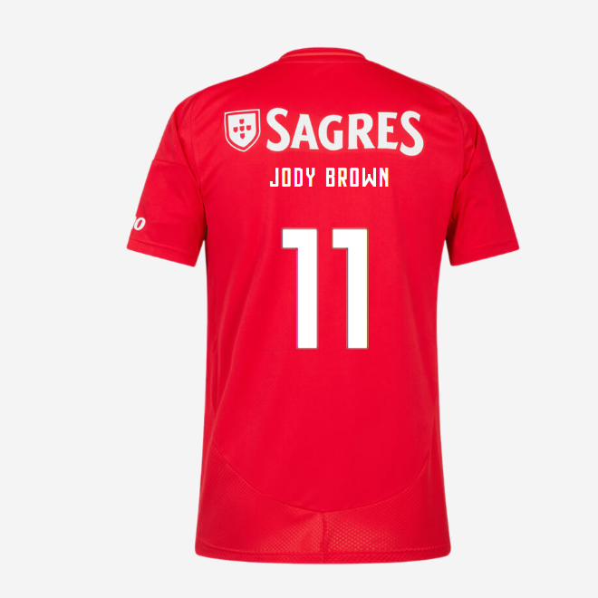 sl benfica mini heimtrikot 2024-2025 – 11 jody brown Kollektion | Offizielle SL Benfica Trikots